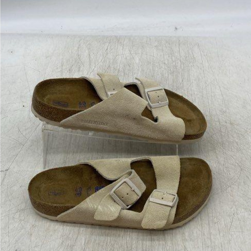 Birkenstock Cream Suede Sandals